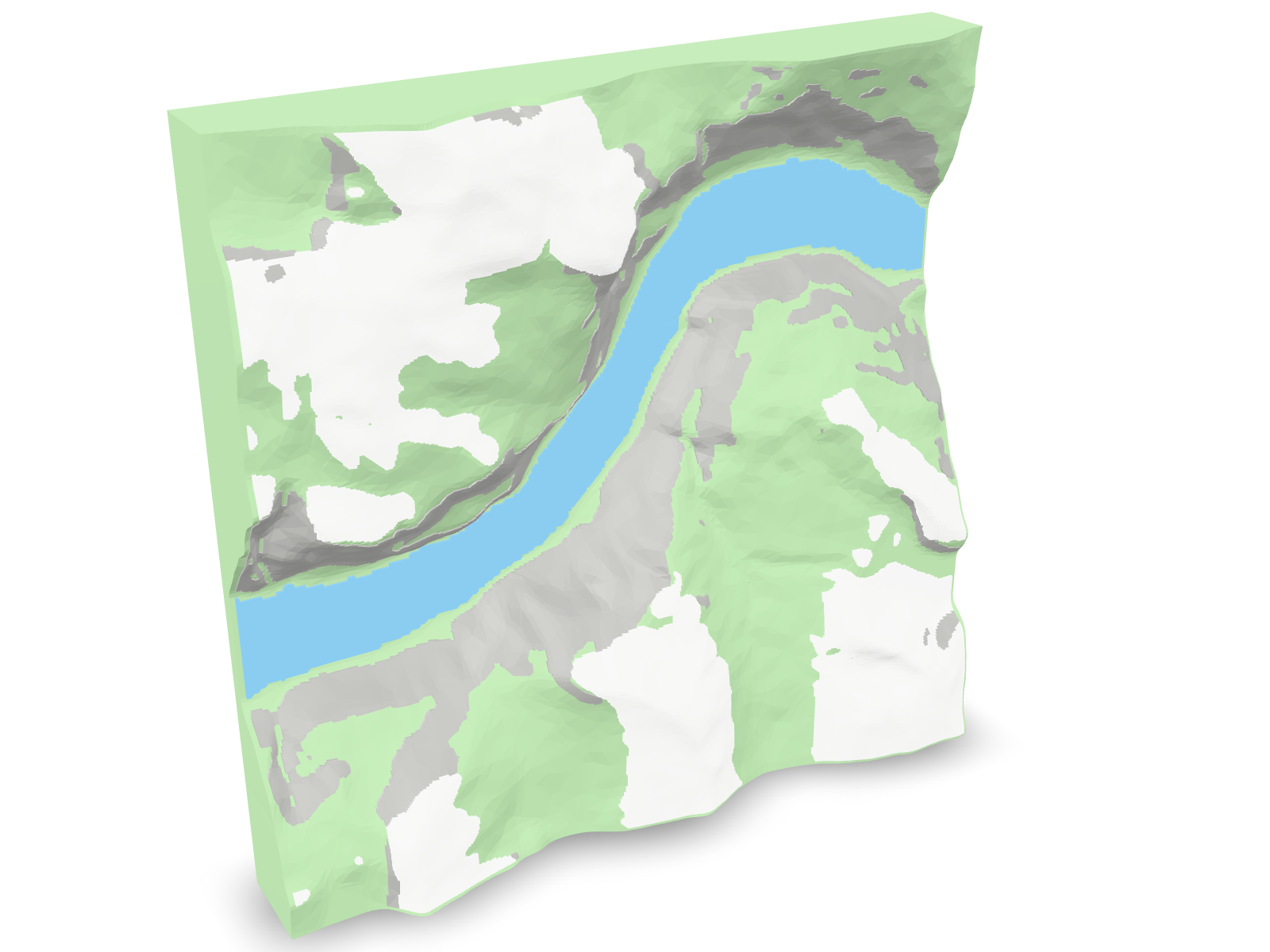 Geirangerfjord, engine render preview